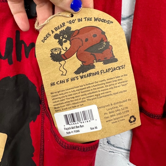 •NWT🤩🎄 |•LAZY ONE•| Flap Jacks Long Johns with a Trap Door!😅Christmas - Picture 5 of 14